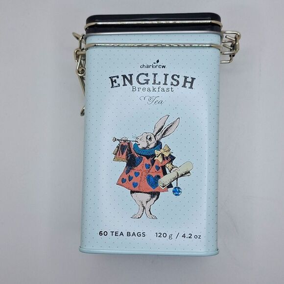 Alice in Wonderland tea tin NWOT VINTAGE LOOK TIN - Picture 2 of 12